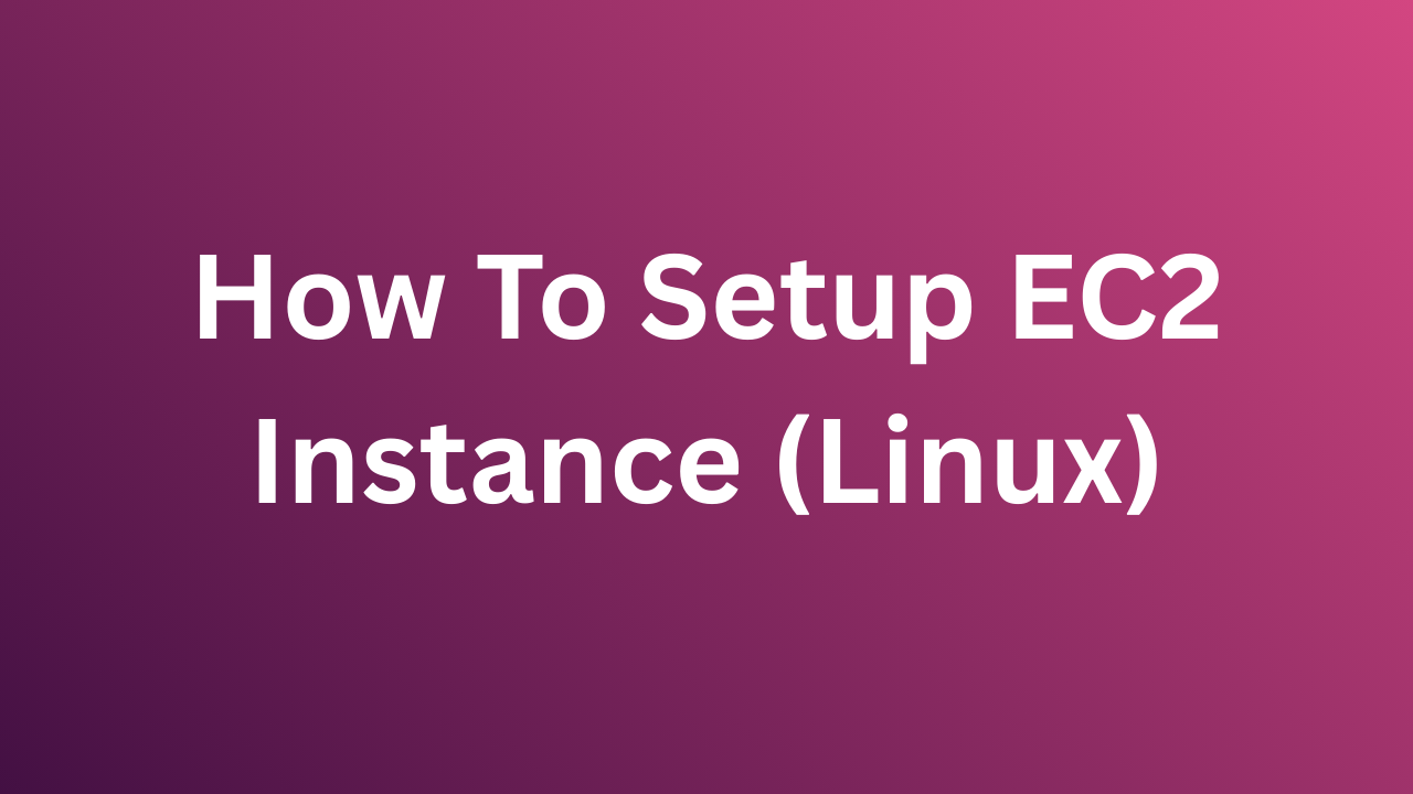 Setuo EC2 Instance